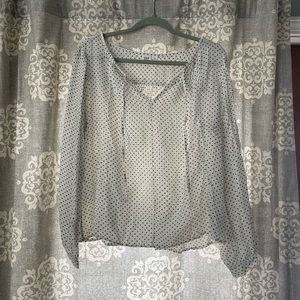 White Blouse with Stars Blouse